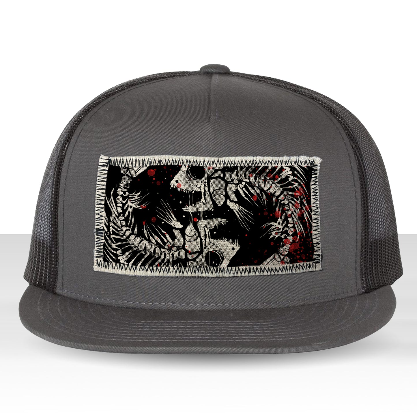 Pisces Zodiac: Skeleton Fish Trucker Hat