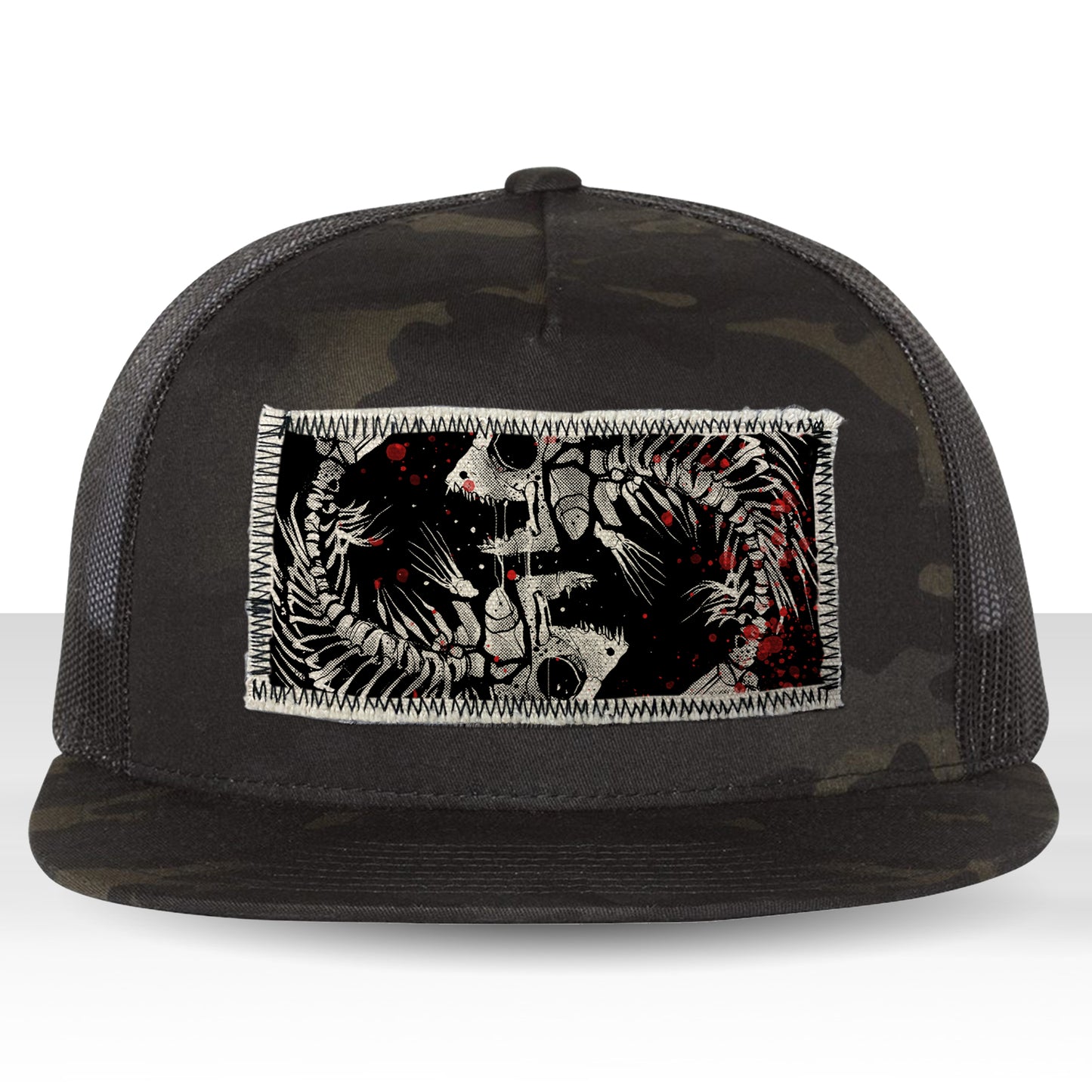 Pisces Zodiac: Skeleton Fish Trucker Hat