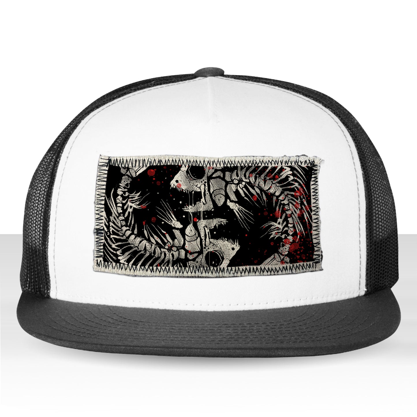 Pisces Zodiac: Skeleton Fish Trucker Hat