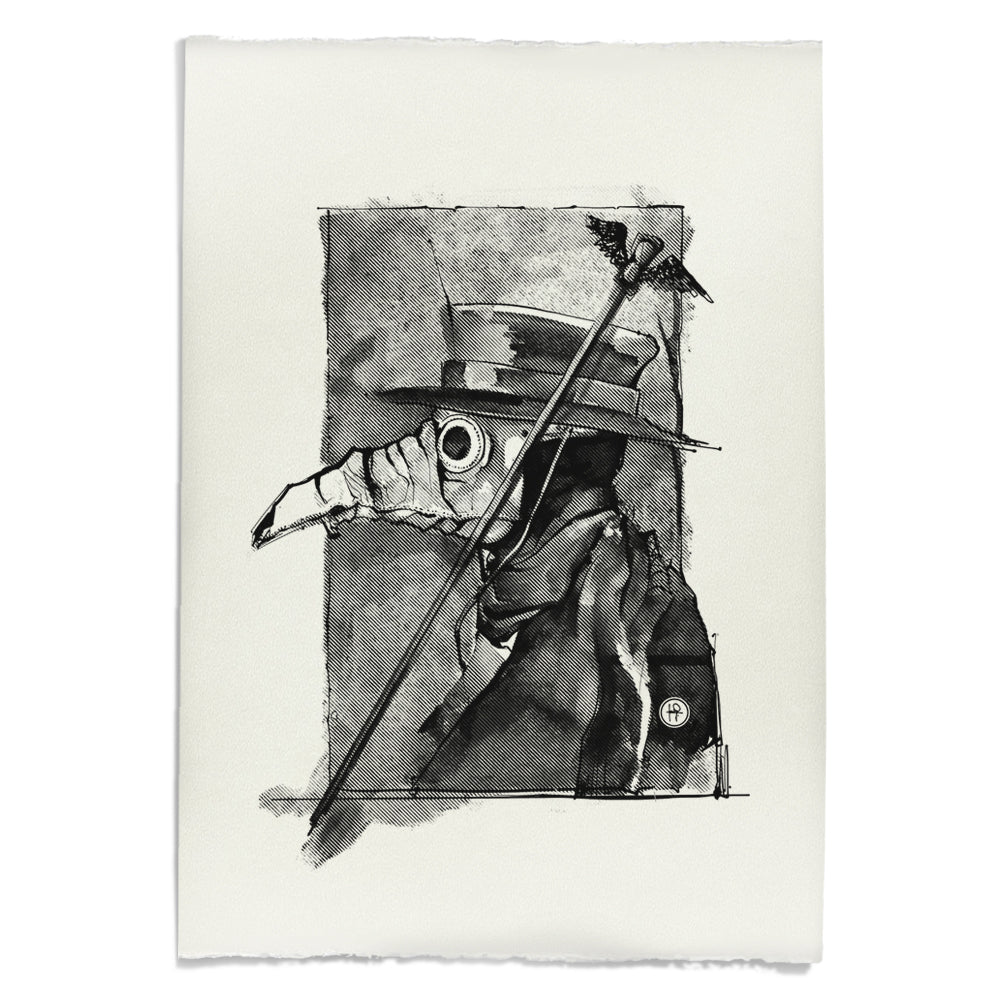 Plague Doctor: Beaked Healer Art Print