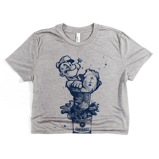 Sailor's Spinach: Powered by FabCreates Cropped Tee