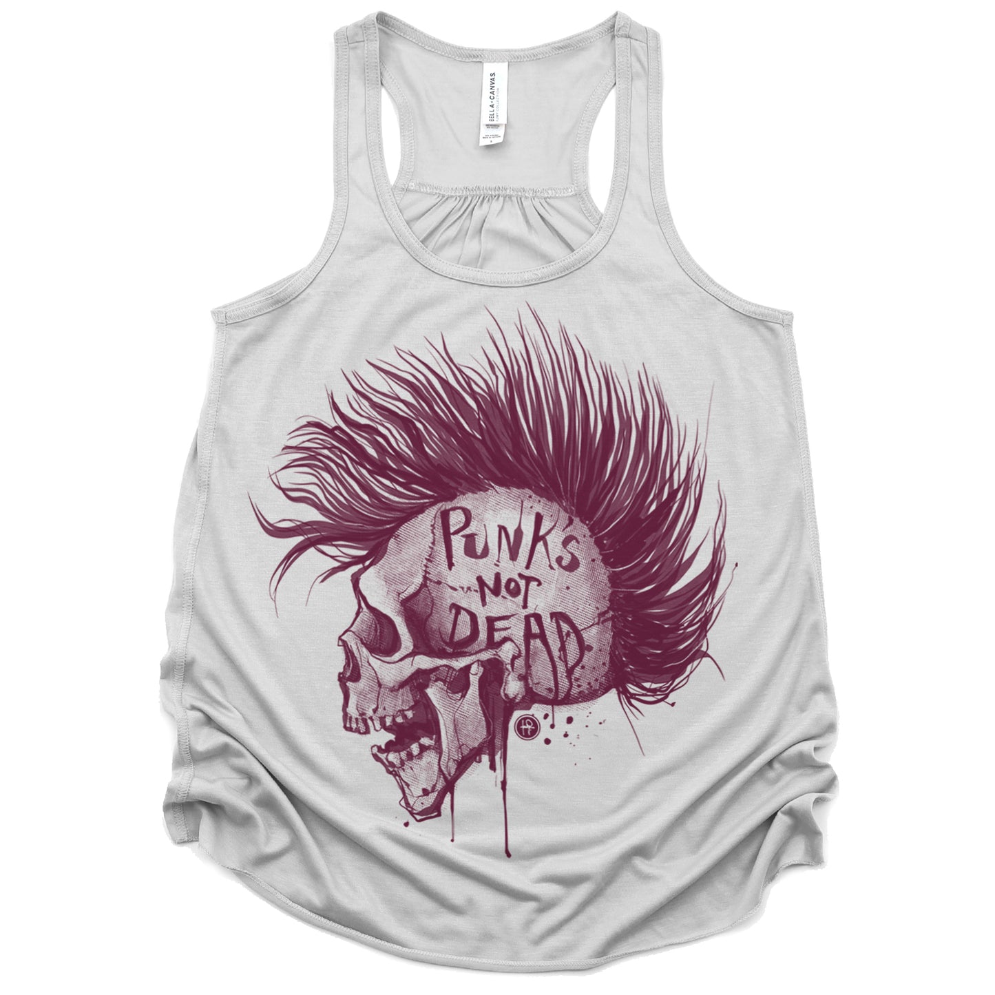 Punk's Not Dead: Skull & Mohawk Rebellion Tank Top