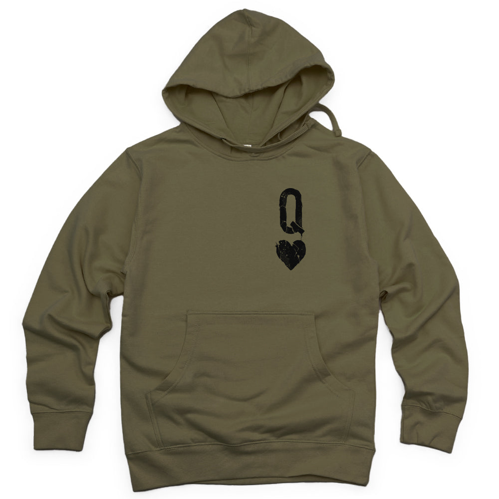 Queen of Hearts Distressed: Reign of Chaos Hoodie