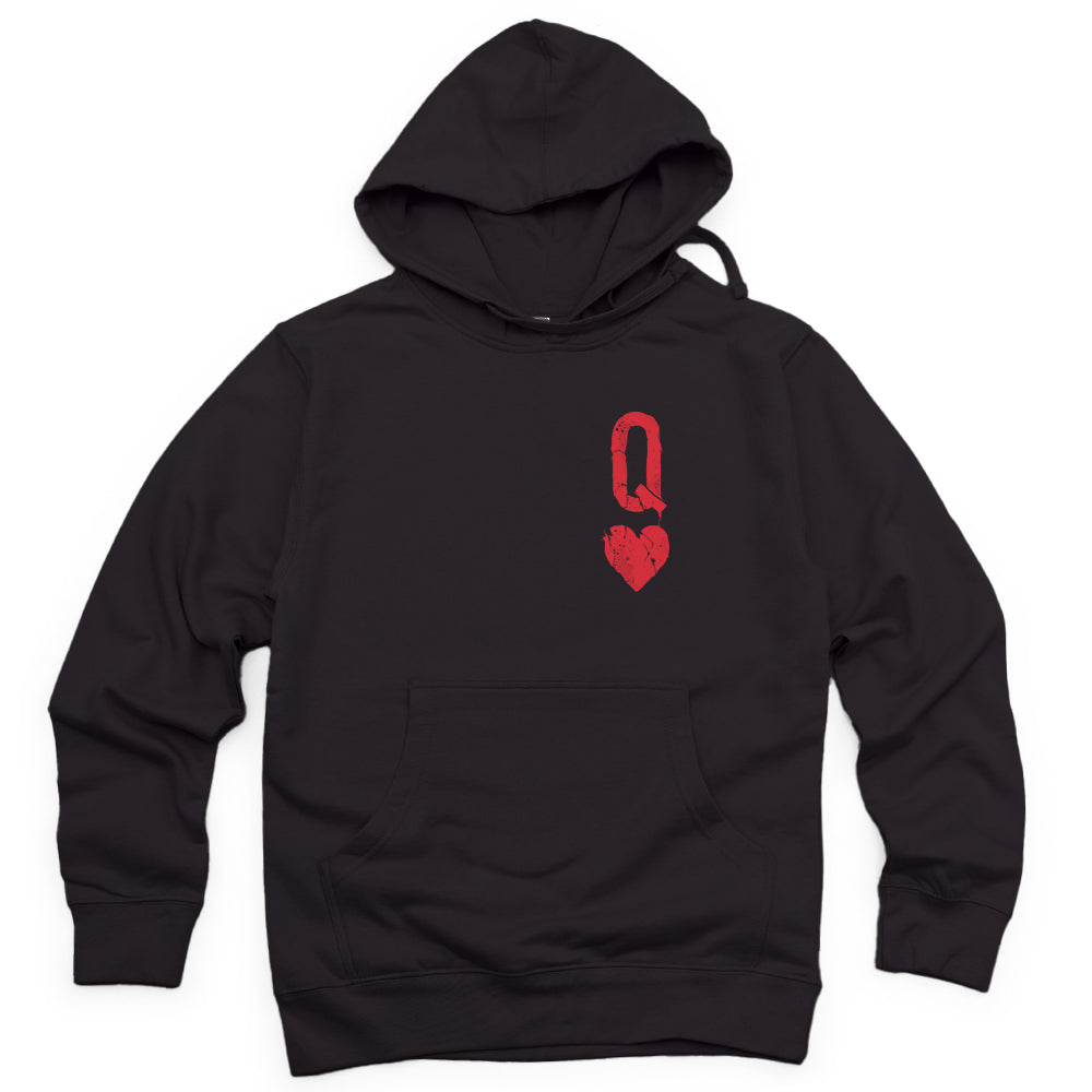 Queen of Hearts Distressed: Reign of Chaos Hoodie