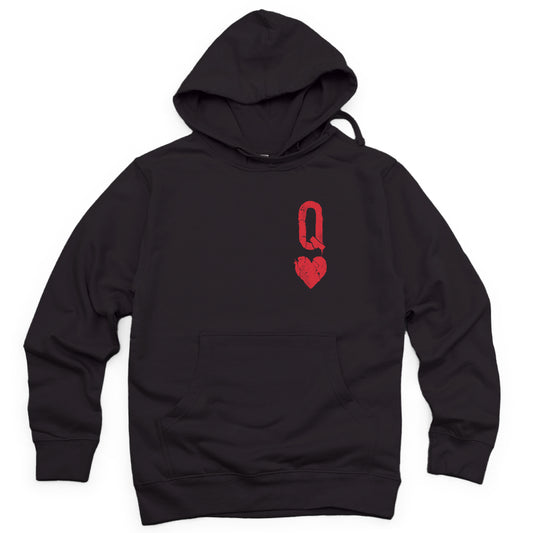 Queen of Hearts Distressed: Reign of Chaos Hoodie