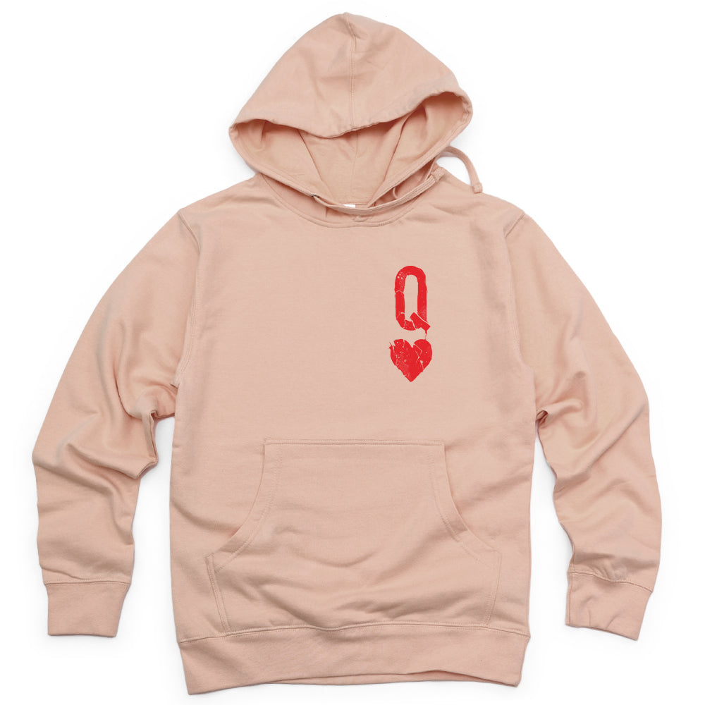 Queen of Hearts Distressed: Reign of Chaos Hoodie