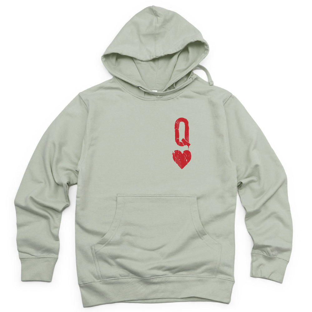 Queen of Hearts Distressed: Reign of Chaos Hoodie