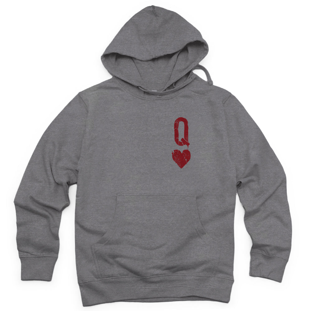Queen of Hearts Distressed: Reign of Chaos Hoodie