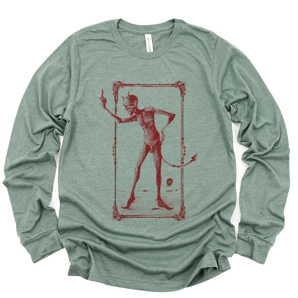 Rebel Devil: Vintage Mischief  Long Sleeve Tee