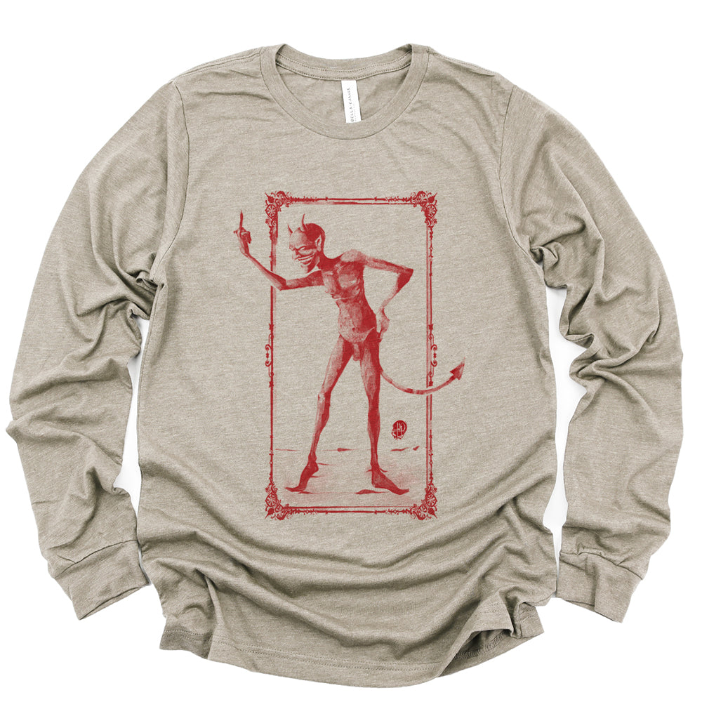 Rebel Devil: Vintage Mischief  Long Sleeve Tee