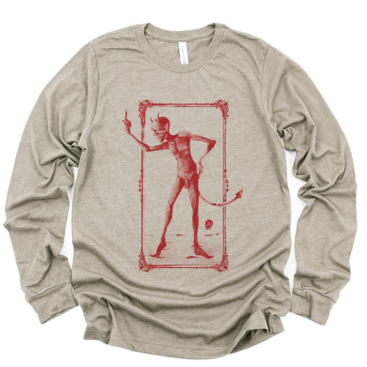 Rebel Devil: Vintage Mischief  Long Sleeve Tee