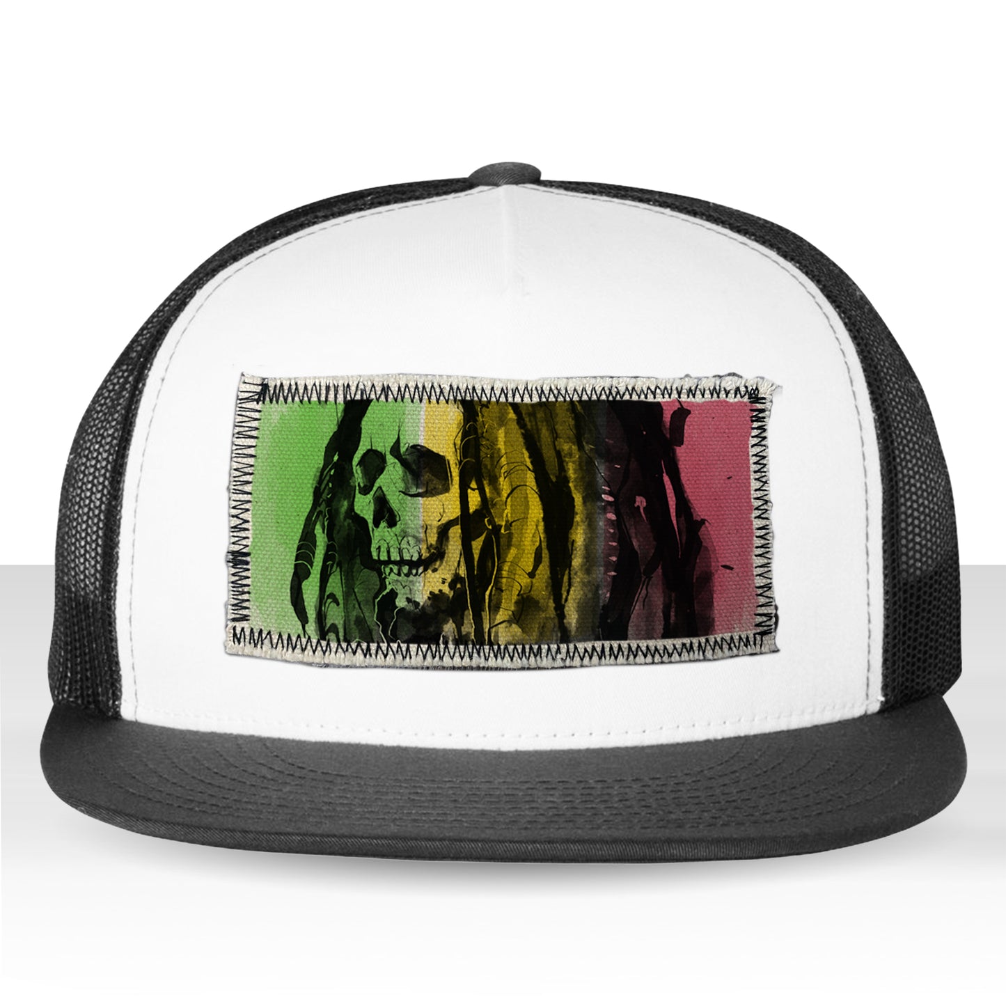 Reggae Roots Print: Tribute to Bob Marley Trucker Hat