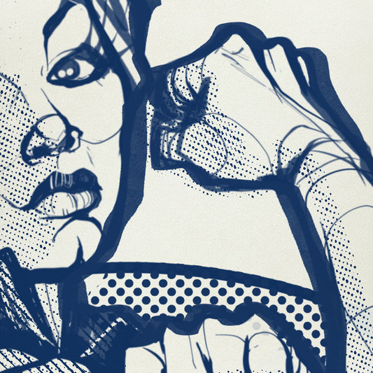 Rosie the Riveter: A Twist of Humor Art Print