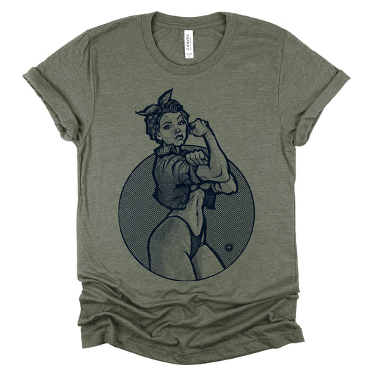 Rosie the Riveter: A Twist of Humor T-Shirt