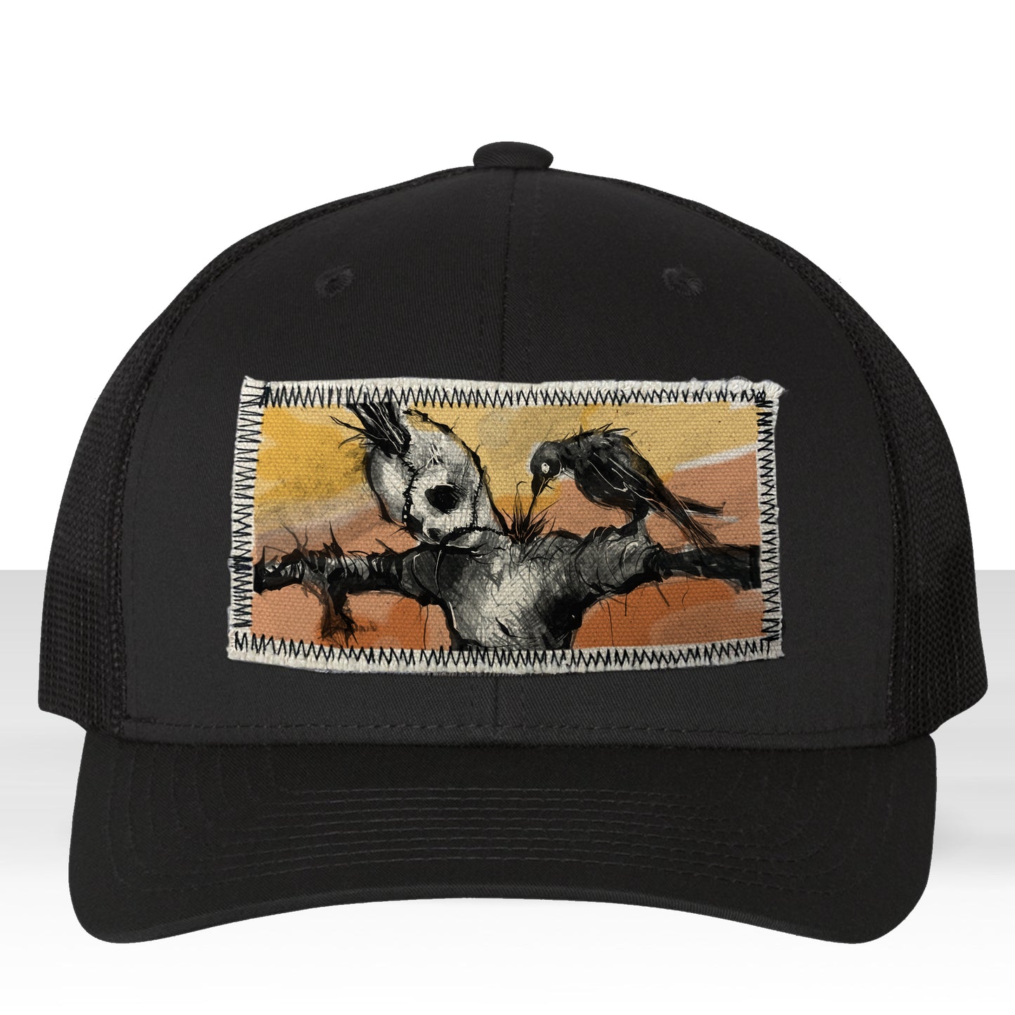 Scarecrow & The Crow: Twisted Harvest Trucker Hat