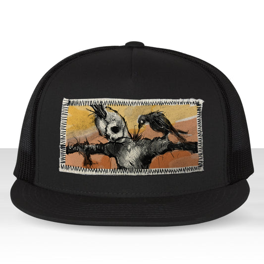 Scarecrow & The Crow: Twisted Harvest Trucker Hat