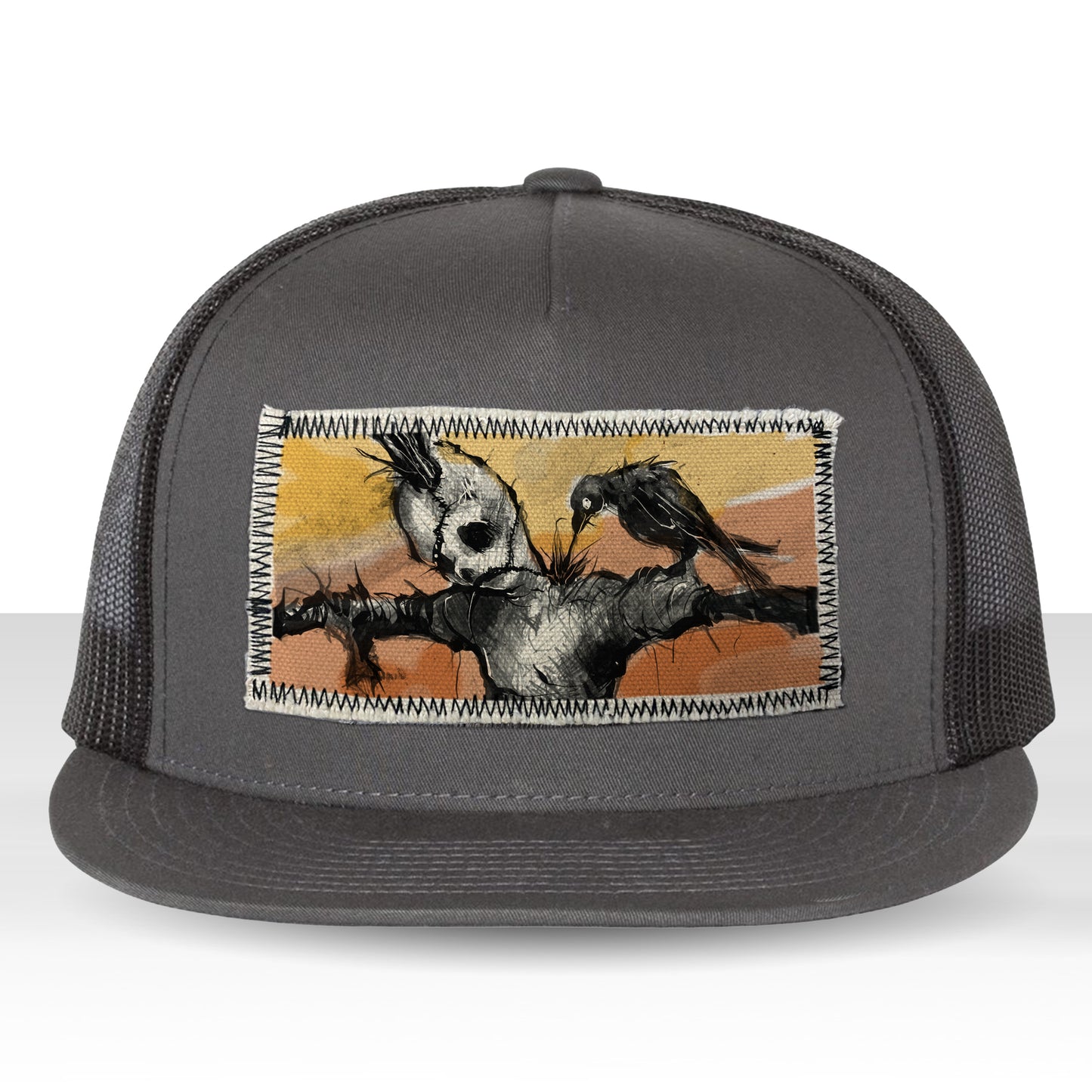 Scarecrow & The Crow: Twisted Harvest Trucker Hat