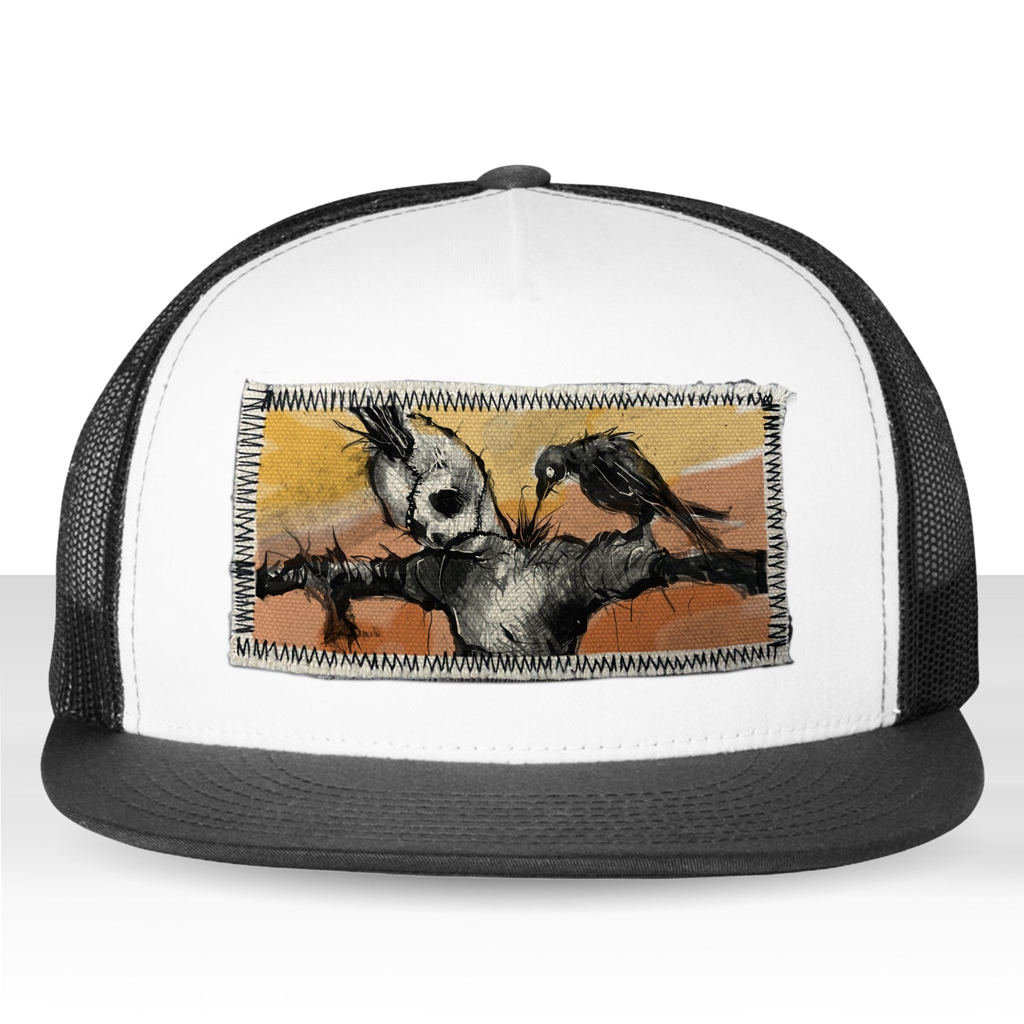 Scarecrow & The Crow: Twisted Harvest Trucker Hat