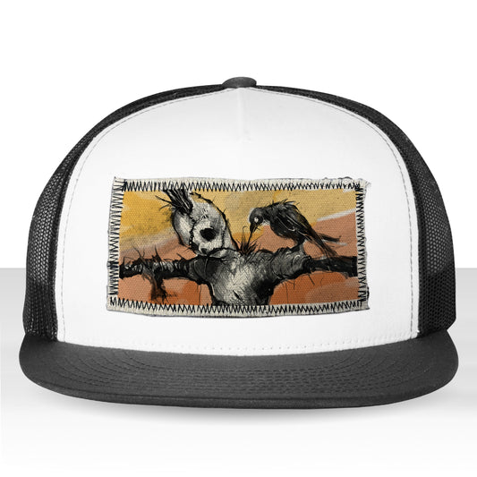 Scarecrow & The Crow: Twisted Harvest Trucker Hat