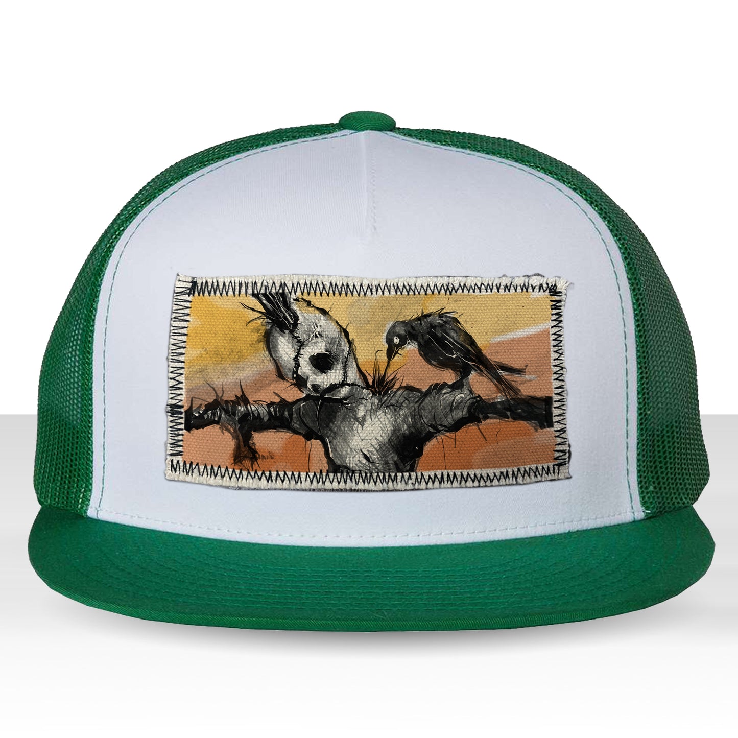 Scarecrow & The Crow: Twisted Harvest Trucker Hat
