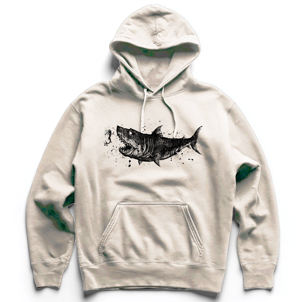 Mermaid & the Shark: Friends and Foes of the Sea Heavyweight Hoodie