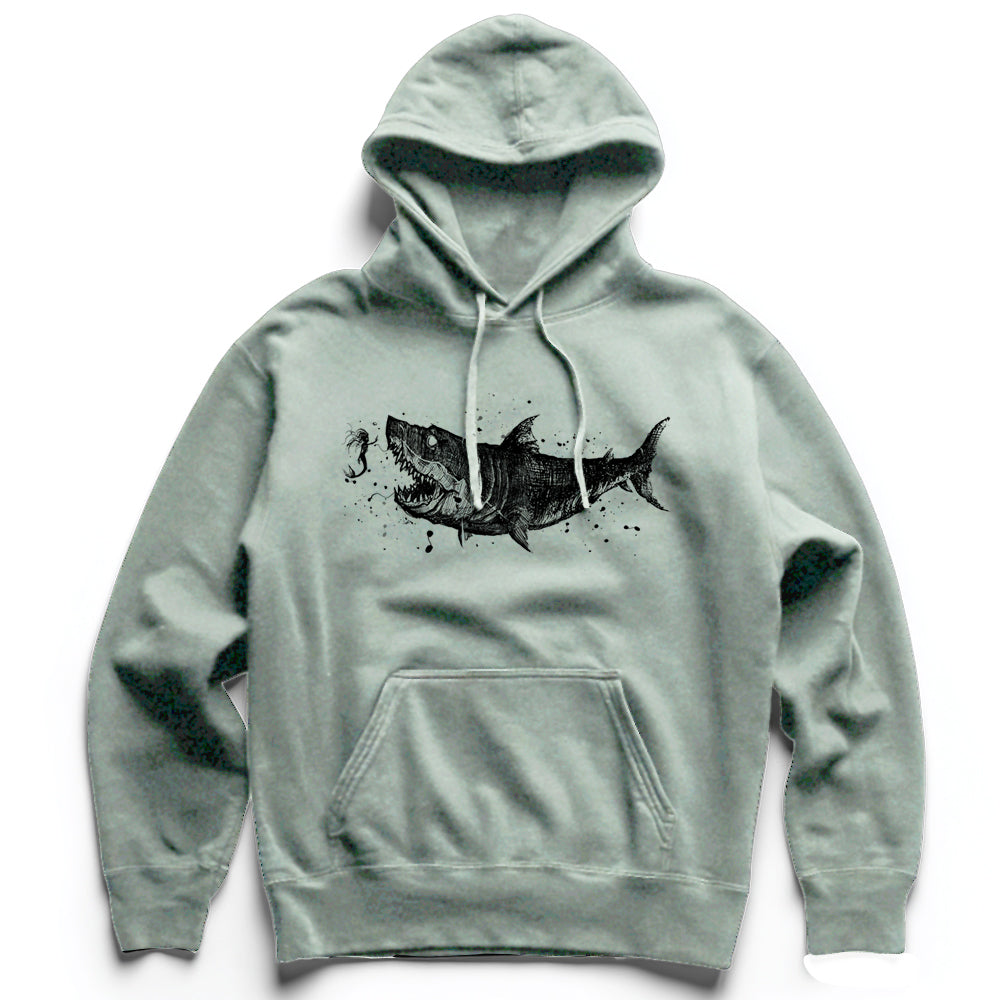 Mermaid & the Shark: Friends and Foes of the Sea Heavyweight Hoodie
