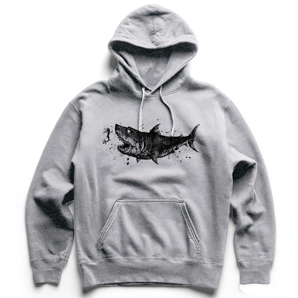 Mermaid & the Shark: Friends and Foes of the Sea Heavyweight Hoodie