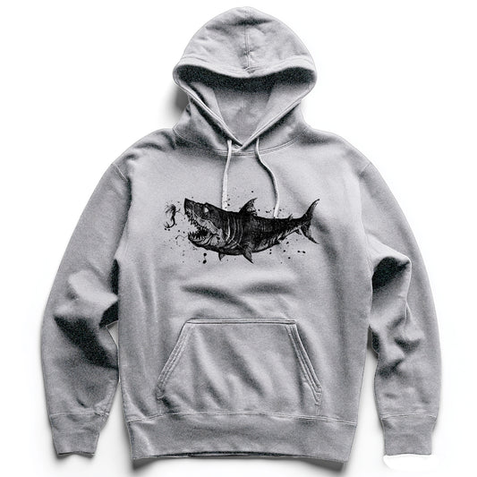 Mermaid & the Shark: Friends and Foes of the Sea Heavyweight Hoodie
