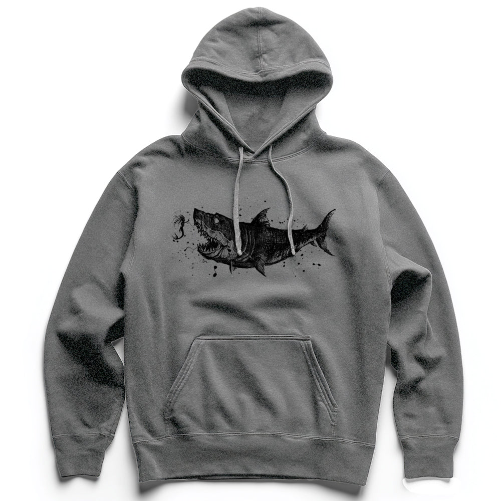 Mermaid & the Shark: Friends and Foes of the Sea Heavyweight Hoodie