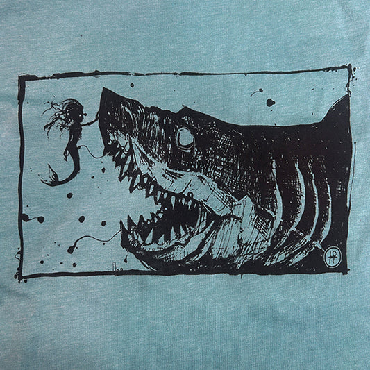 Mermaid & the Shark: Friends and Foes of the Sea T-shirt