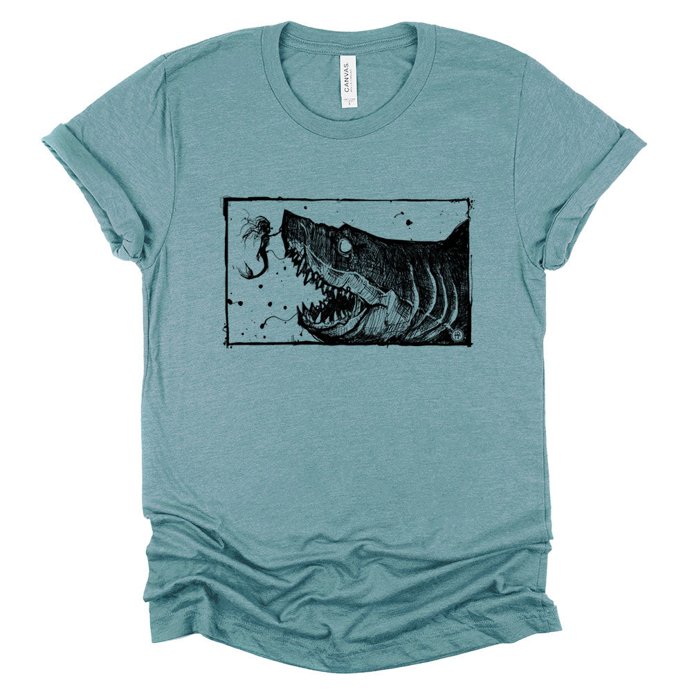 Mermaid & the Shark: Friends and Foes of the Sea T-shirt