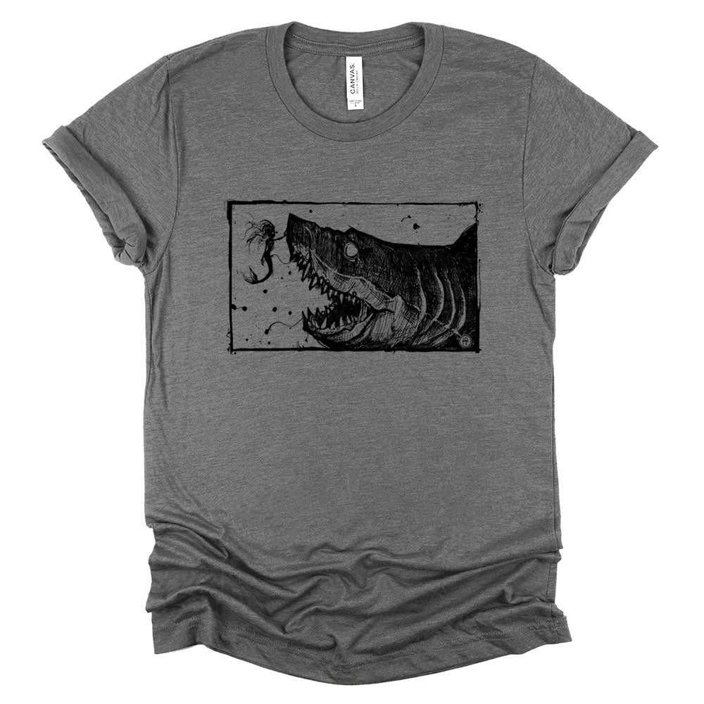 Mermaid & the Shark: Friends and Foes of the Sea T-shirt
