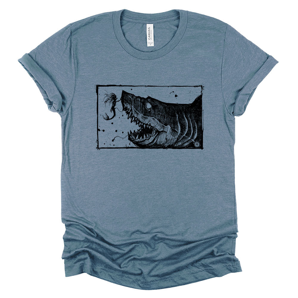 Mermaid & the Shark: Friends and Foes of the Sea T-shirt