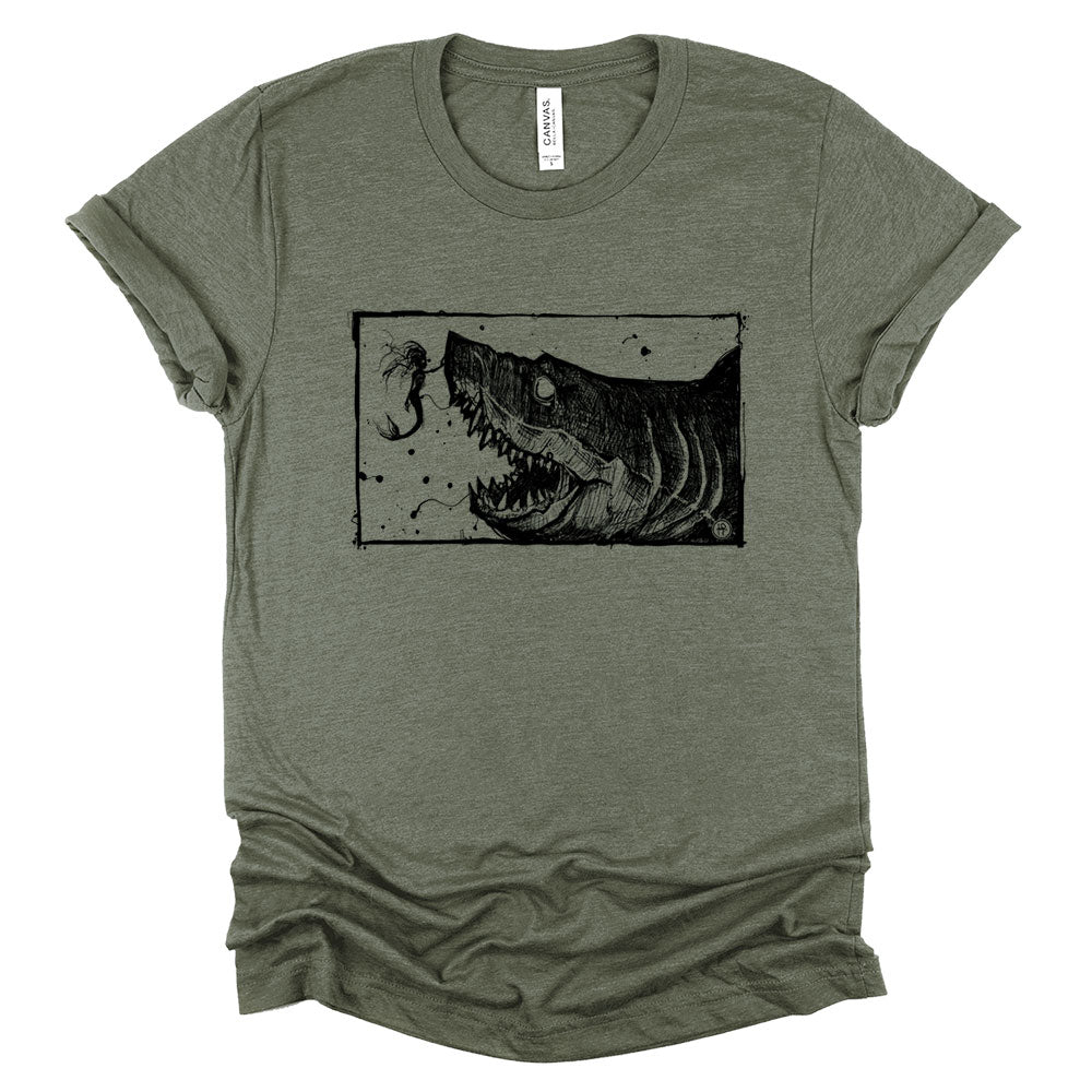 Mermaid & the Shark: Friends and Foes of the Sea T-shirt