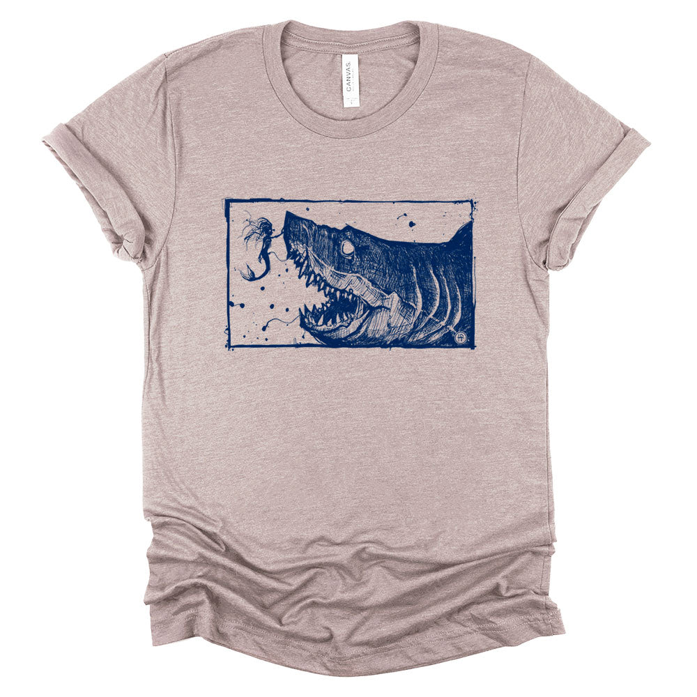Mermaid & the Shark: Friends and Foes of the Sea T-shirt