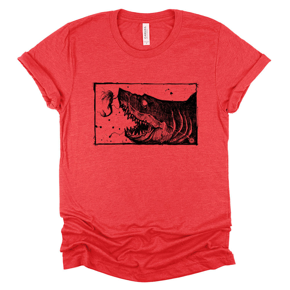 Mermaid & the Shark: Friends and Foes of the Sea T-shirt