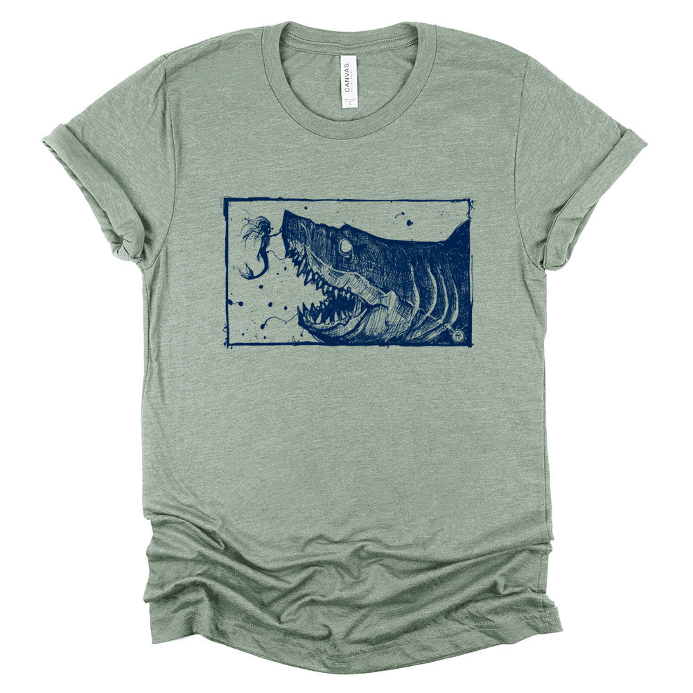 Mermaid & the Shark: Friends and Foes of the Sea T-shirt
