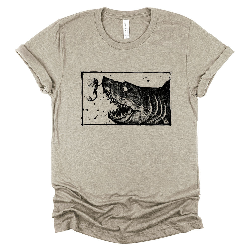 Mermaid & the Shark: Friends and Foes of the Sea T-shirt
