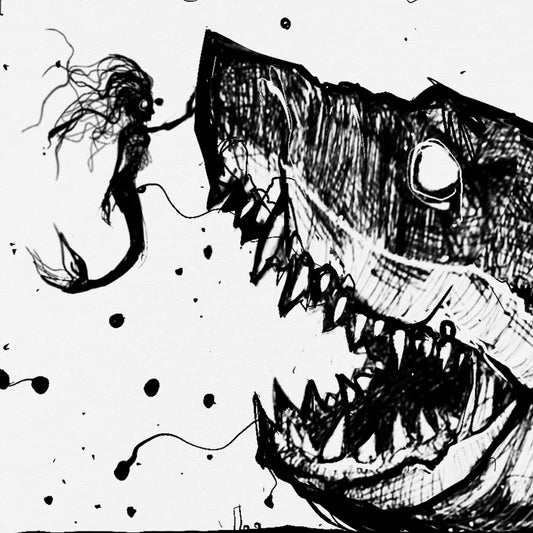 Mermaid & the Shark: Friends and Foes of the Sea T-shirt