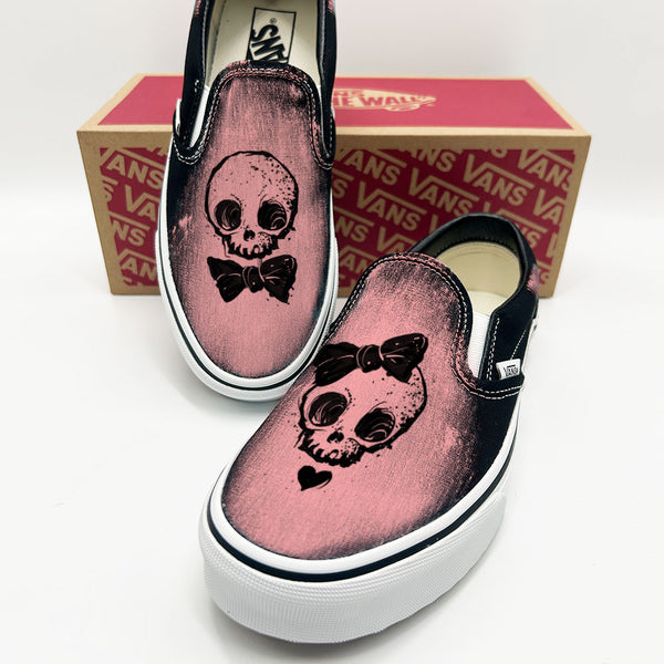 Skull Couple Vans Slip ons – FabCreates display picture 1