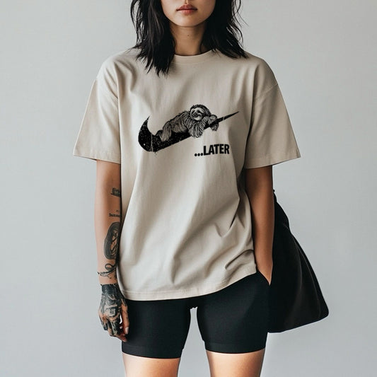Sloth Ya Later: Embrace the Lazy Heavyweight Tee