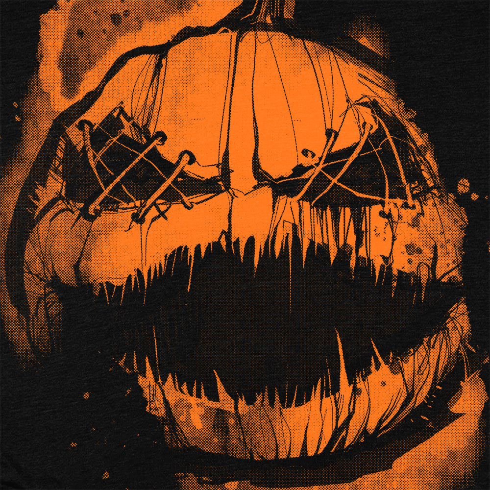 Stitched Pumpkin: Where spooky meets T-Shirt