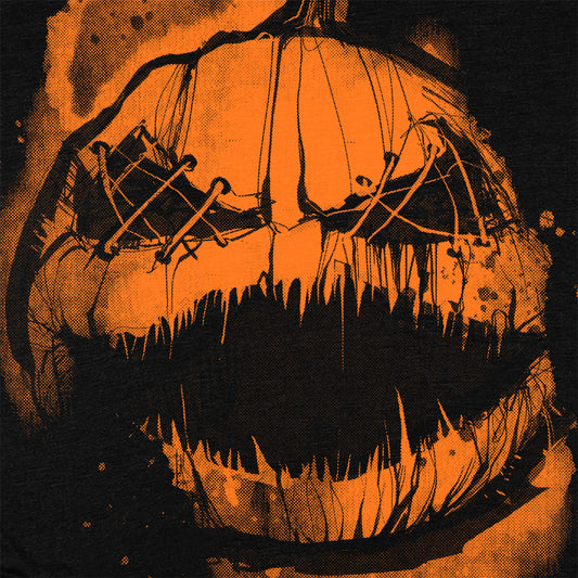 Stitched Pumpkin: Where spooky meets T-Shirt