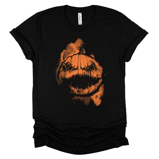 Stitched Pumpkin: Where spooky meets T-Shirt