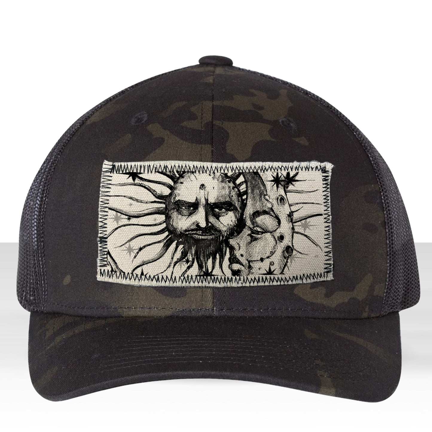 Sun & Moon: Celestial Duo Trucker Hat Art