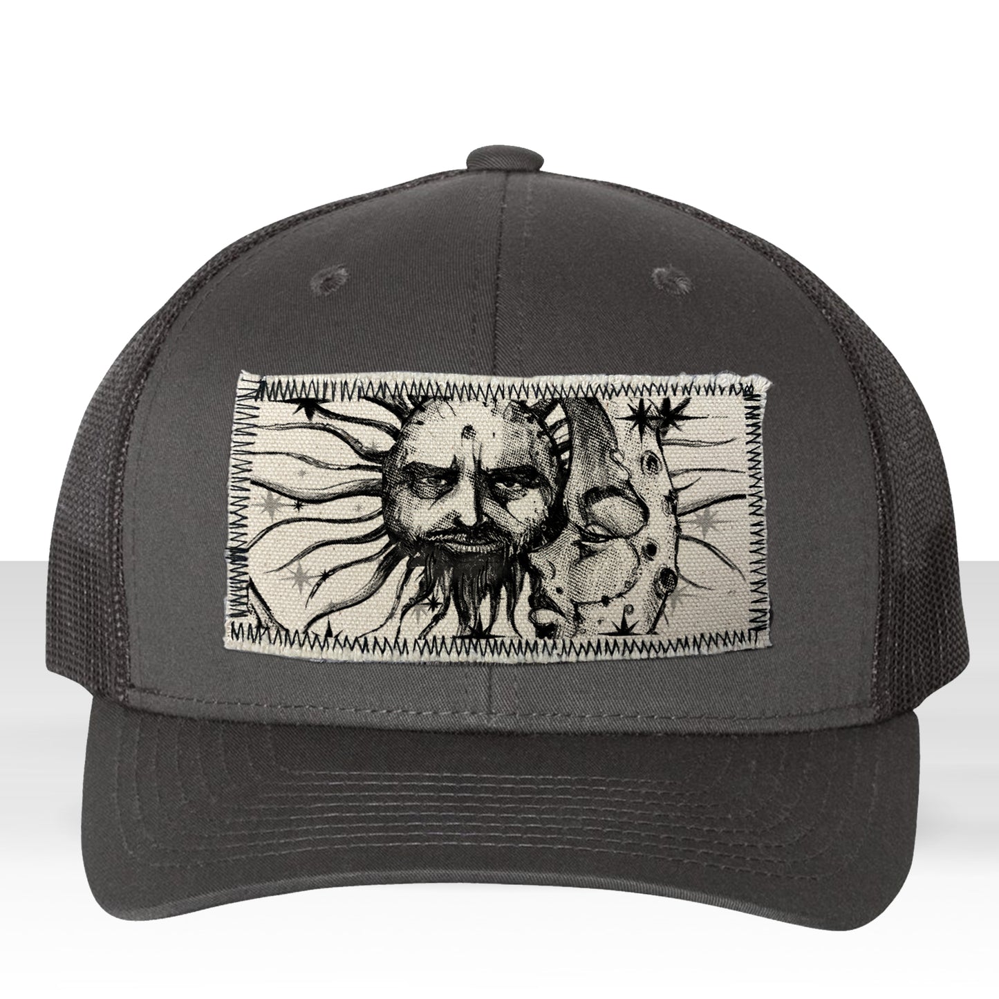 Sun & Moon: Celestial Duo Trucker Hat Art