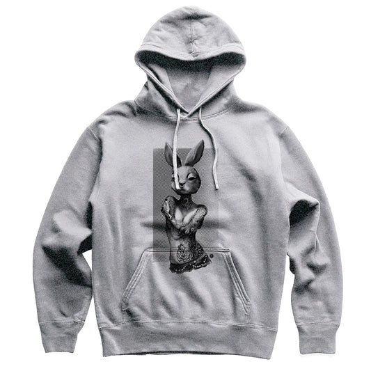 Tattooed Bunny: Victorian Elegance Hoodie Heavyweight Hoodie