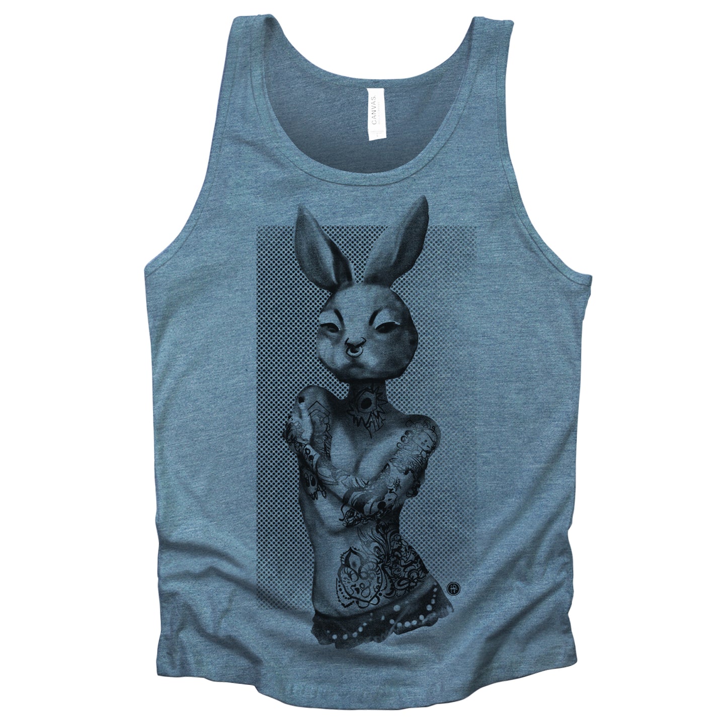 Tattooed Bunny: Victorian Elegance Tank Top