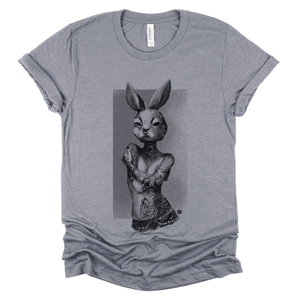 Tattooed Bunny: Victorian Elegance T-shirt – FabCreates