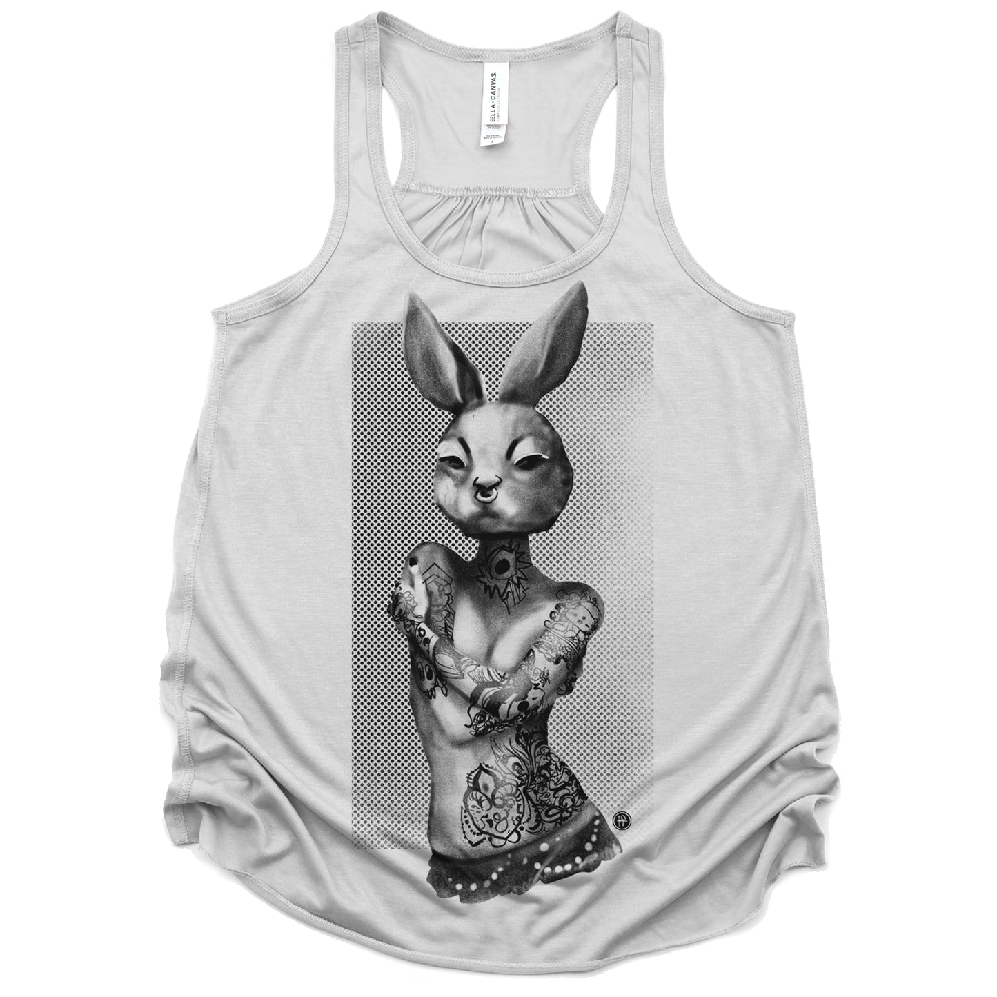 Tattooed Bunny: Victorian Elegance Tank Top